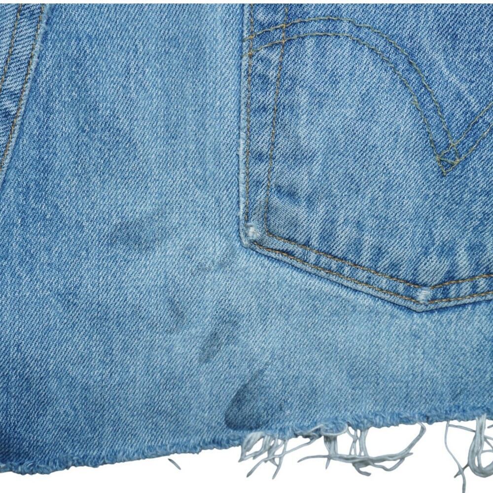 Levi’s 501 Premium Cutoff Denim Shorts – Size 32 (W32 L32 Reworked) - Picture 8 of 8